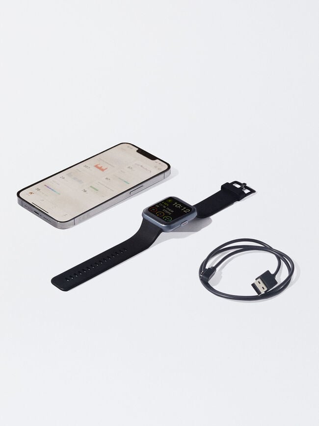 Smartwatch With Silicone Strap image number 1.0