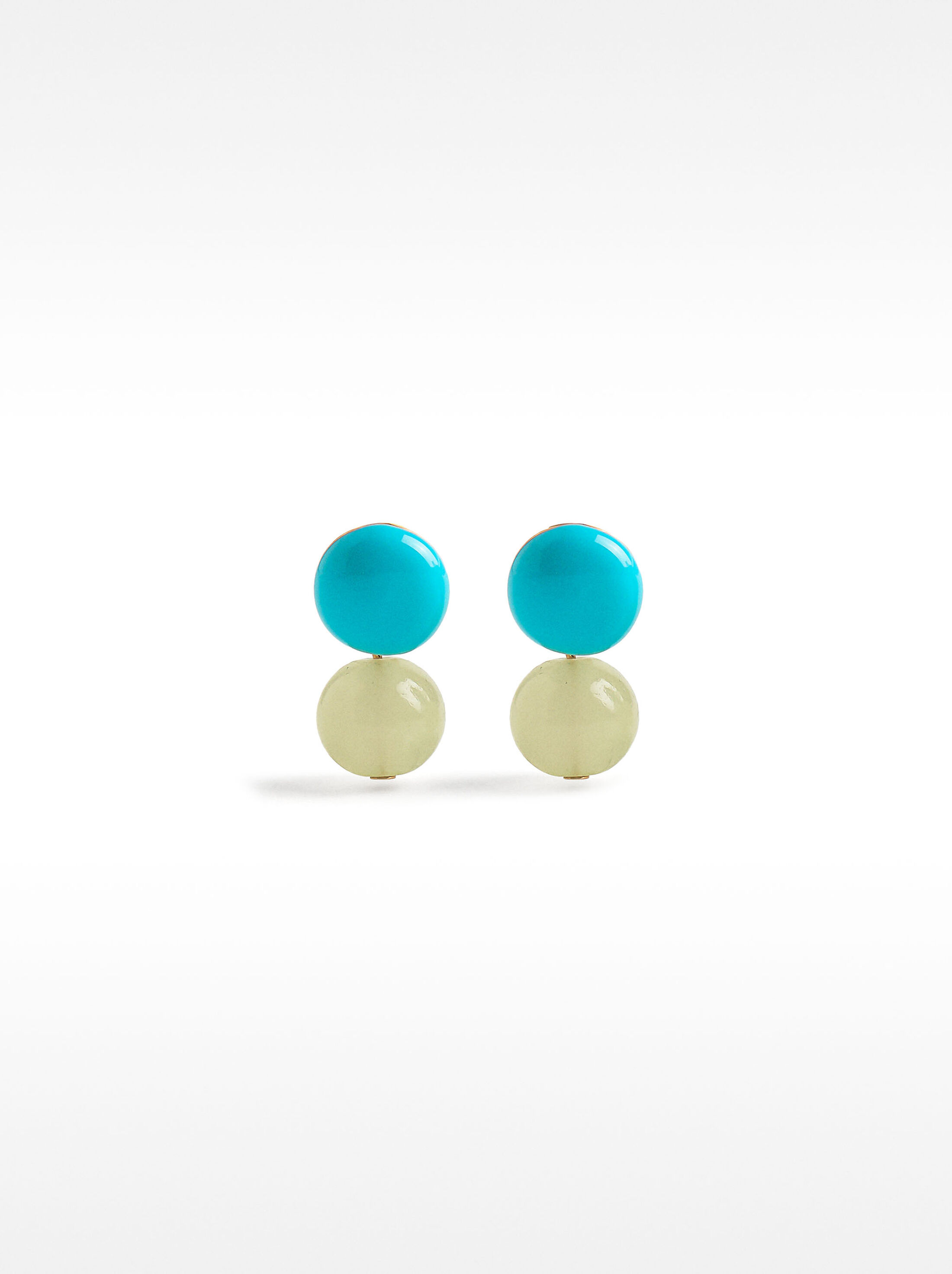 Short earrings with rhinestones image number 0.0