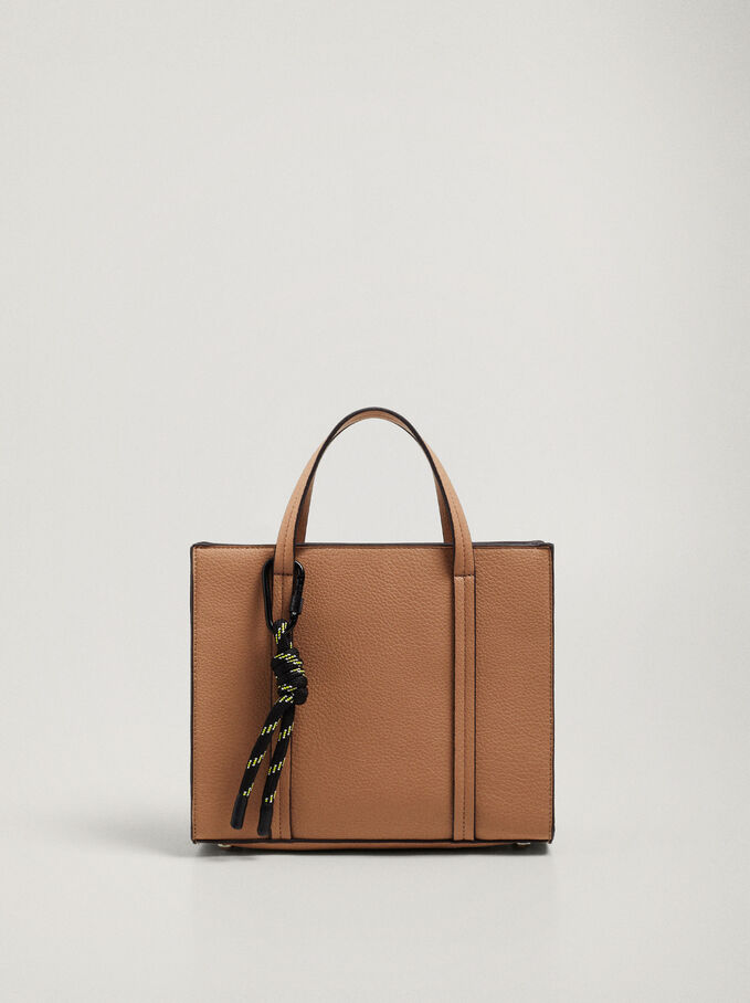 Tote Bag With Drawstring, Camel, hi-res