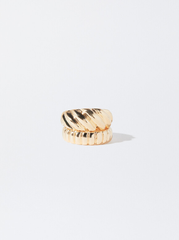 Gold-Toned Ring, Golden, hi-res