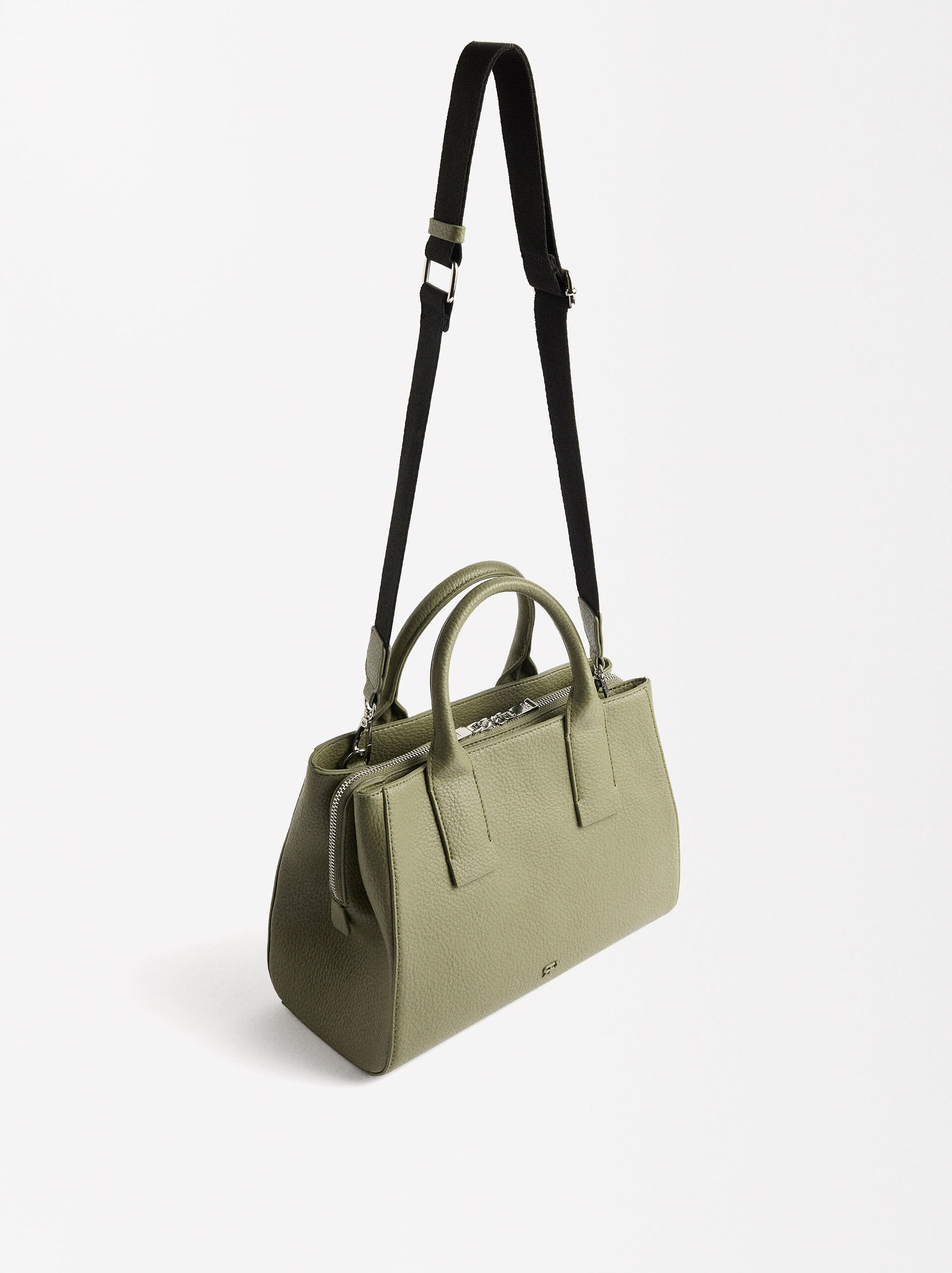 Bolso tote con textura image number 2.0