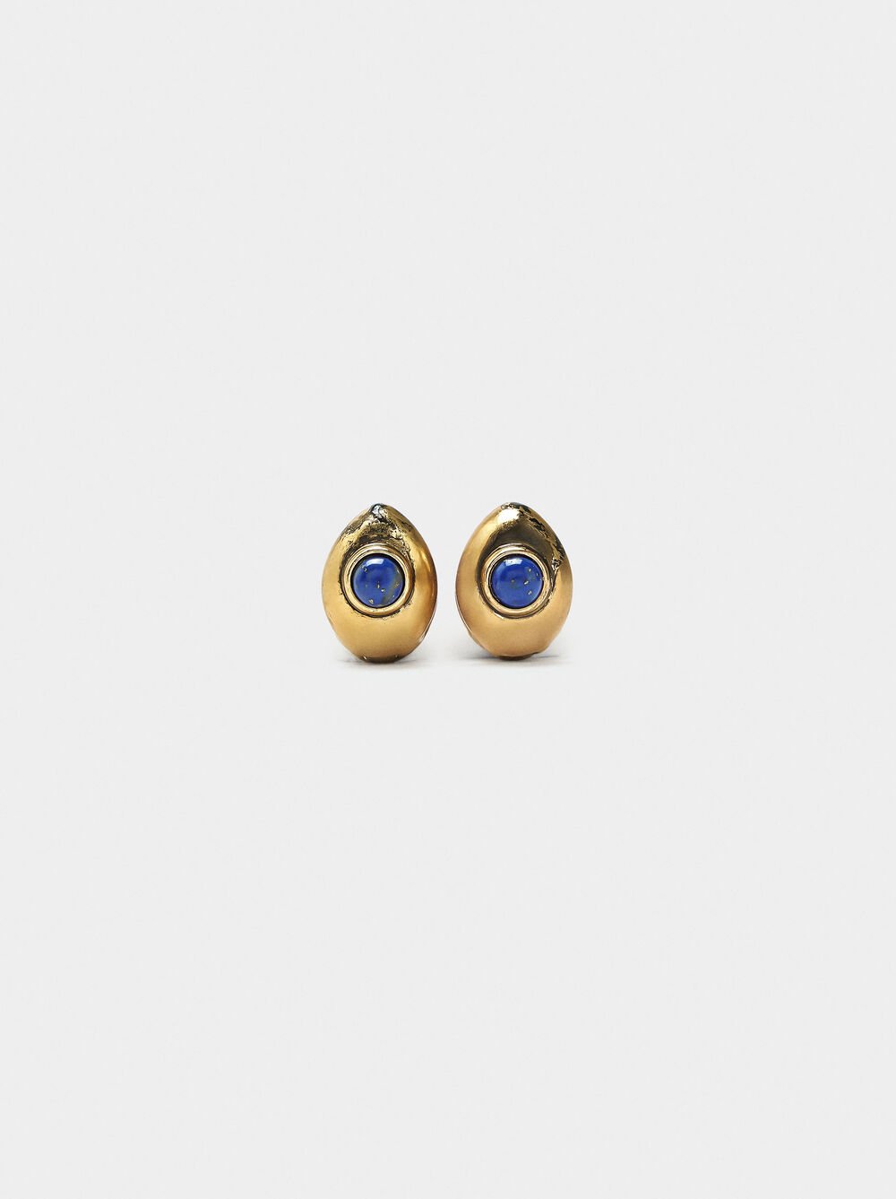 Hoop earrings with stone