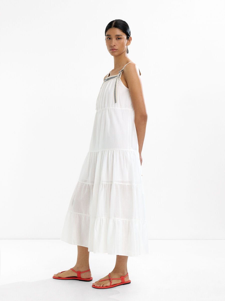 Long dress with ruffles