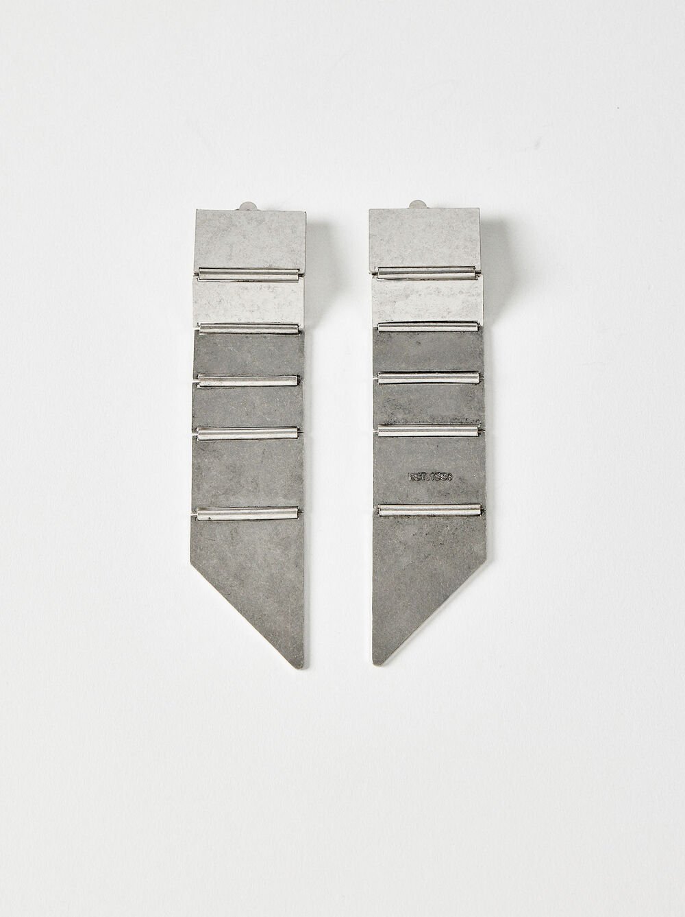 Long rectangle earrings