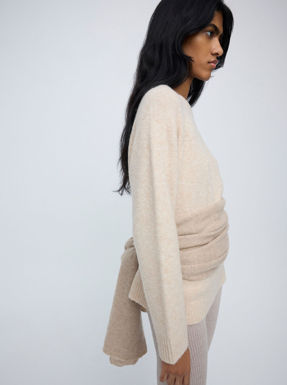 Maglione in maglia con lana