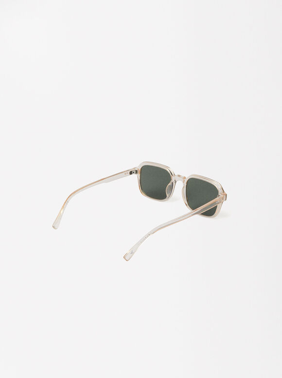 Square Sunglasses, Grey, hi-res