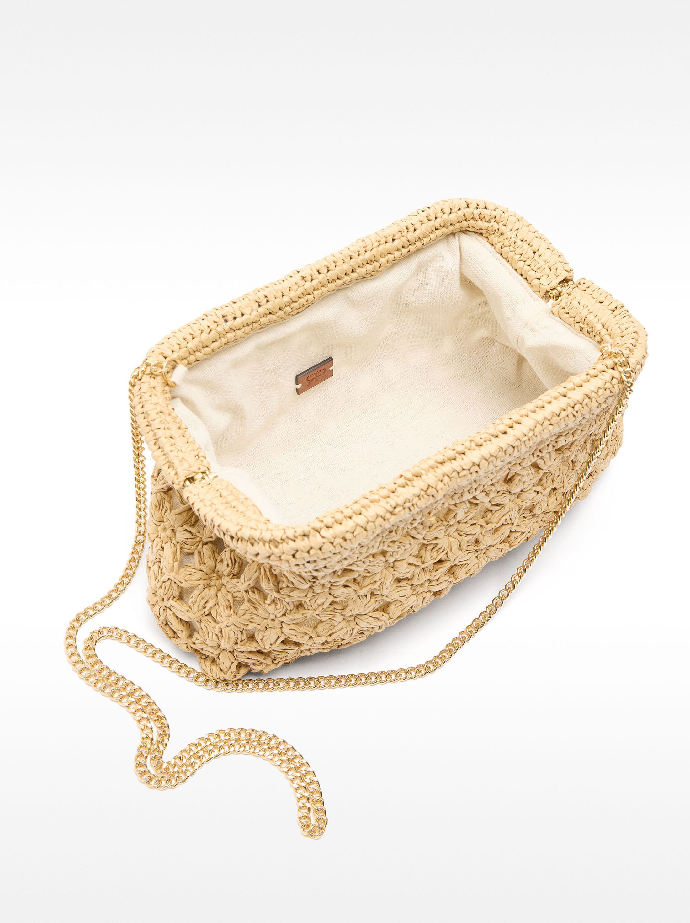 Bolso de fiesta efecto rafia image number 4.0