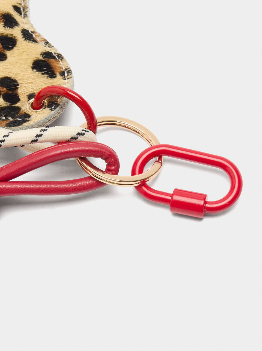 Heart keychain charm