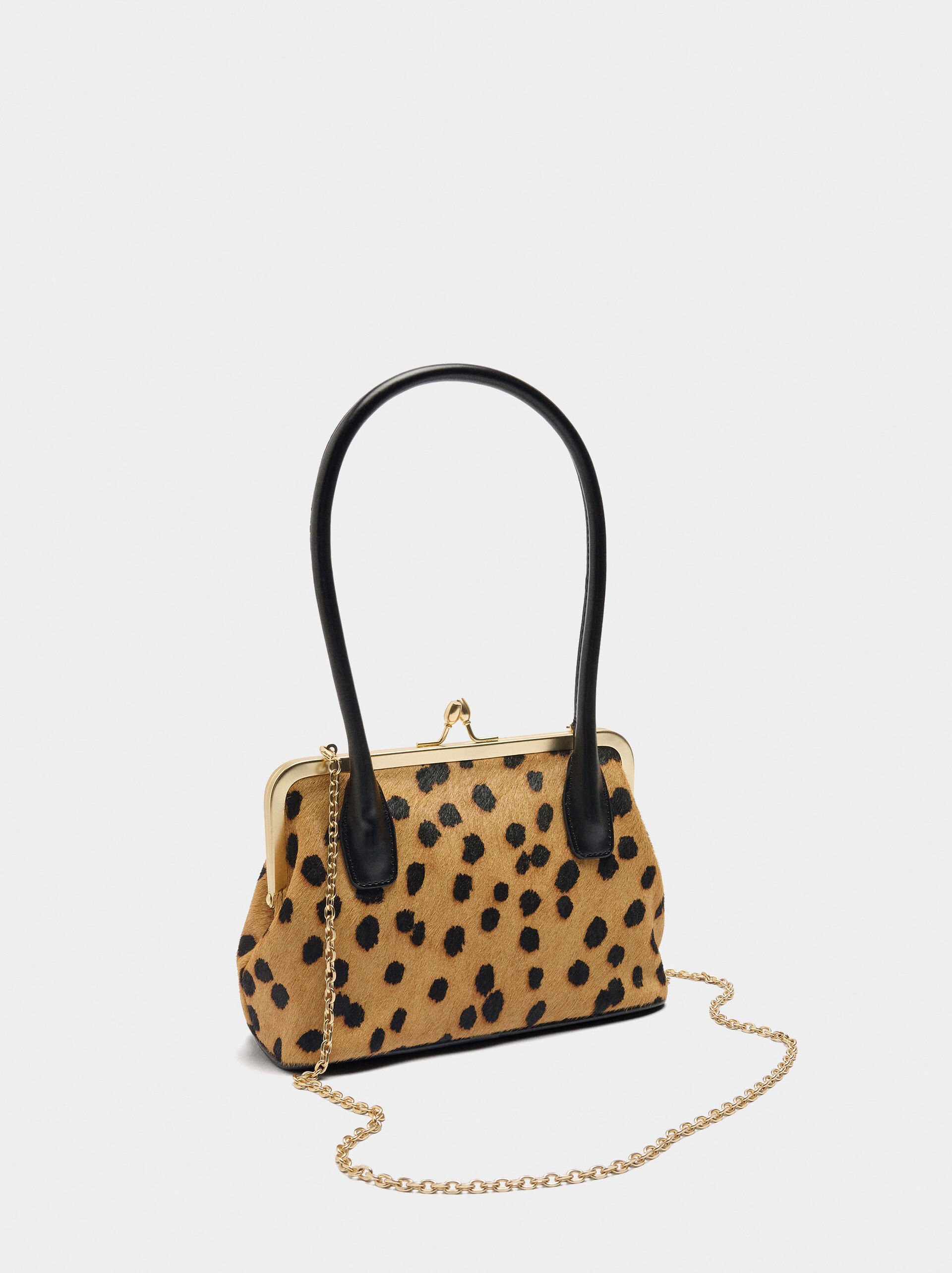 Party bag in animal printed leather image number 2.0