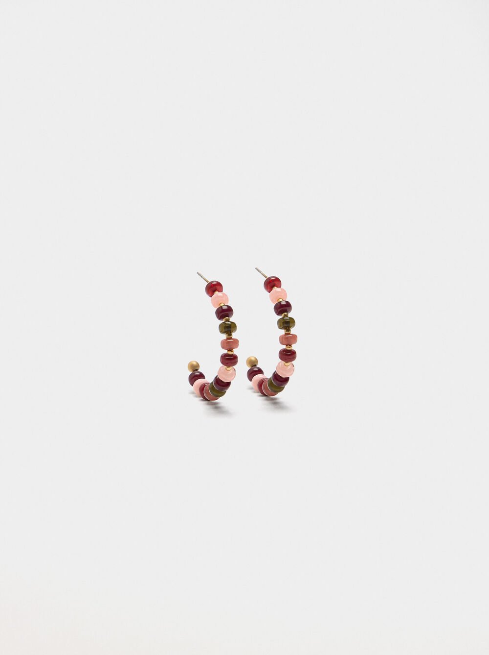 Multicoloured hoop earrings
