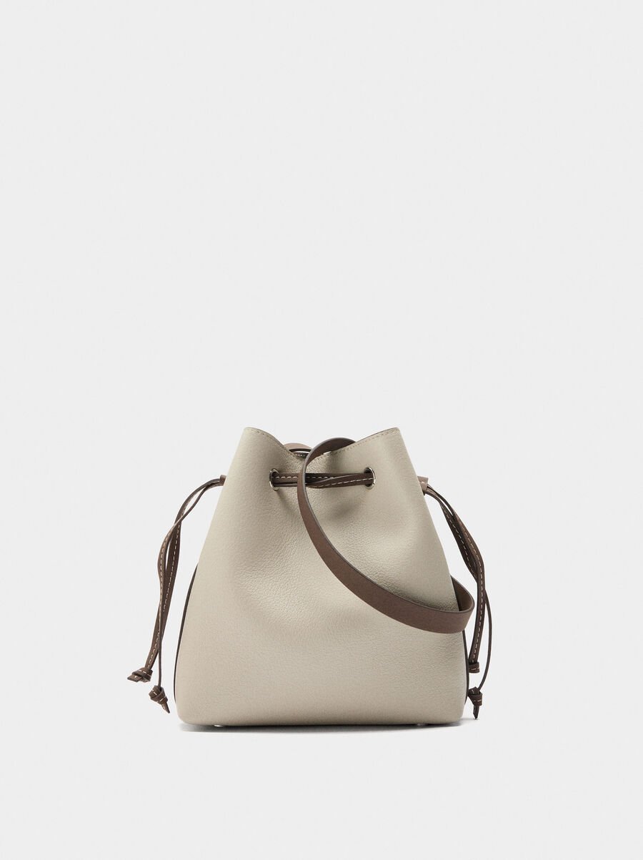 Bolso bandolera con cordón