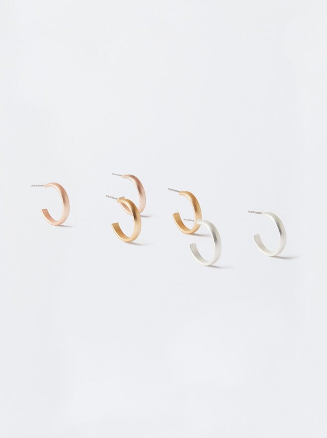 Set Of Basic Small Hoop Earrings image number 1.0