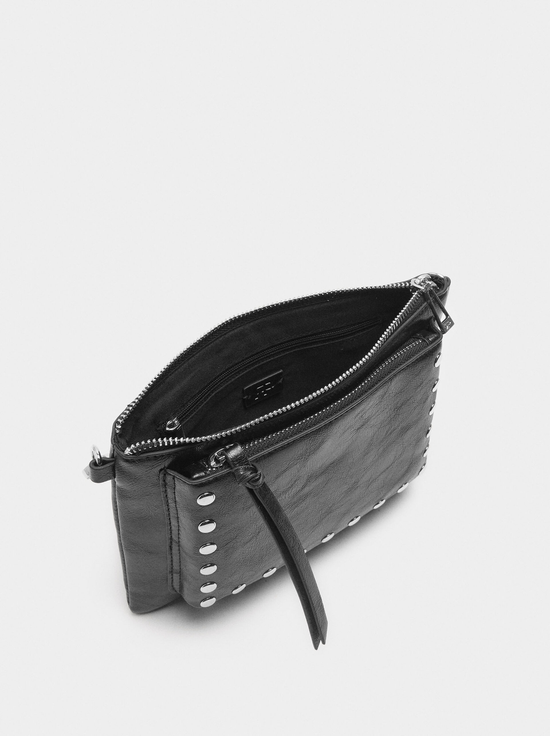 Crossbody bag with studs image number 4.0