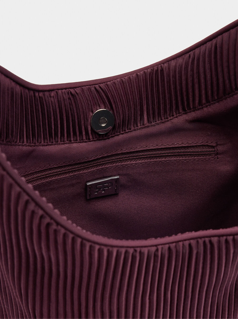 Nylon shoulder bag with inner pouch