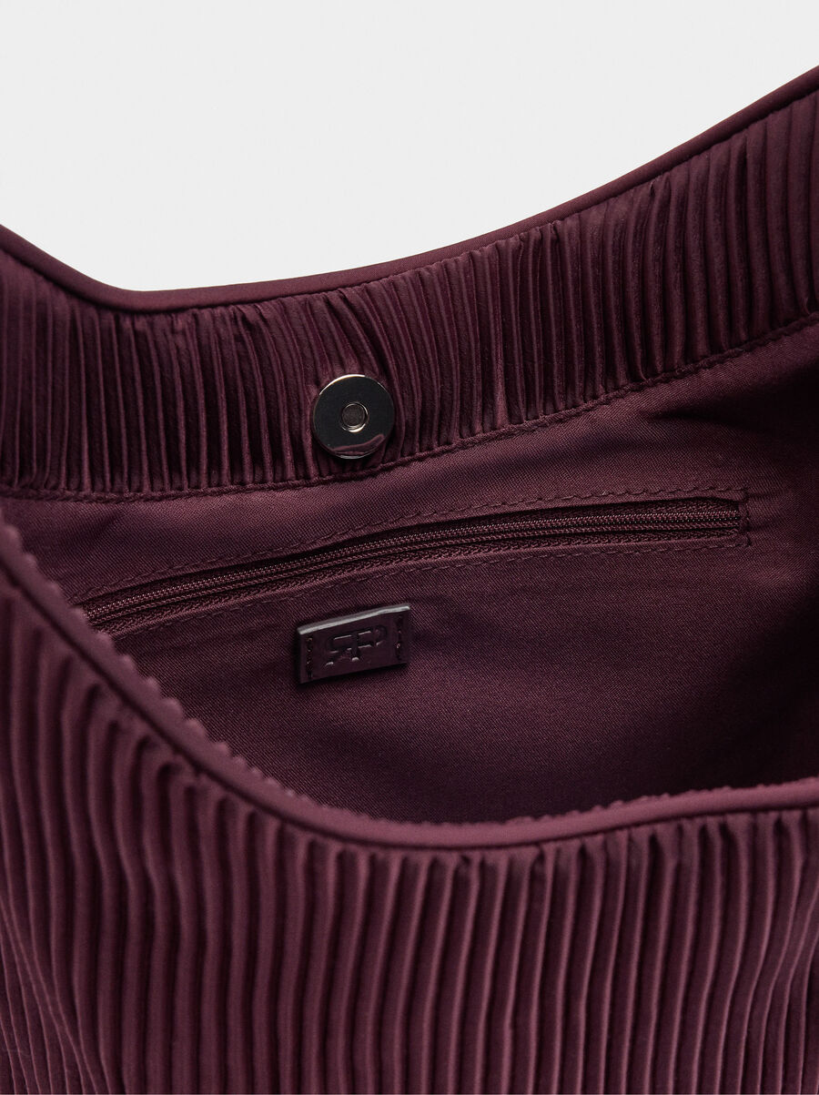 Nylon shoulder bag with inner pouch