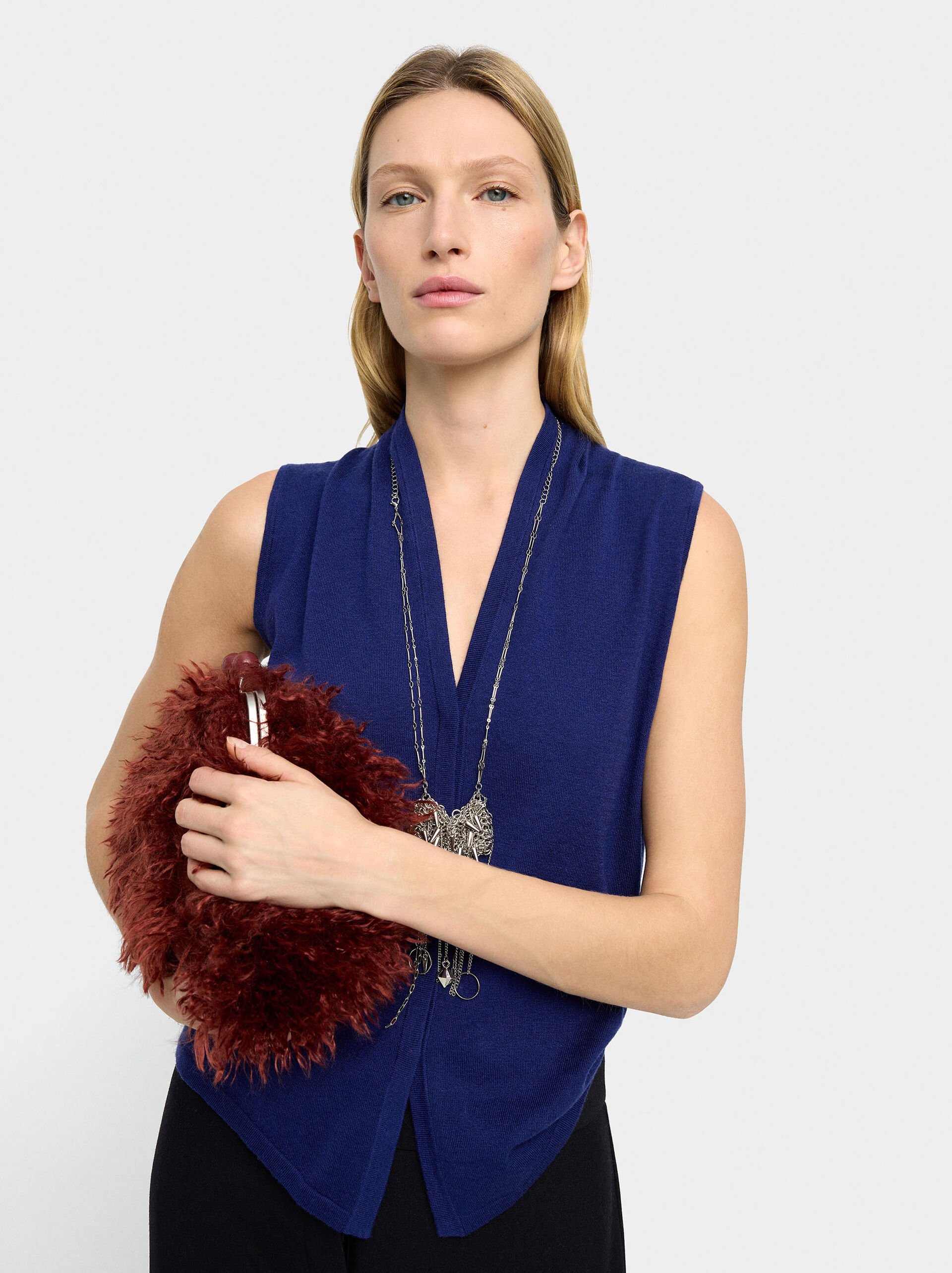 Chaleco de punto mezcla de lana image number 0.0