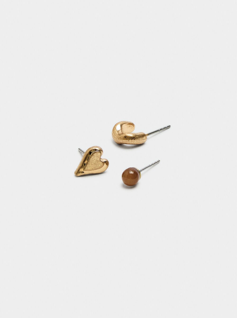 Set de boucles d'oreilles avec effet vieilli