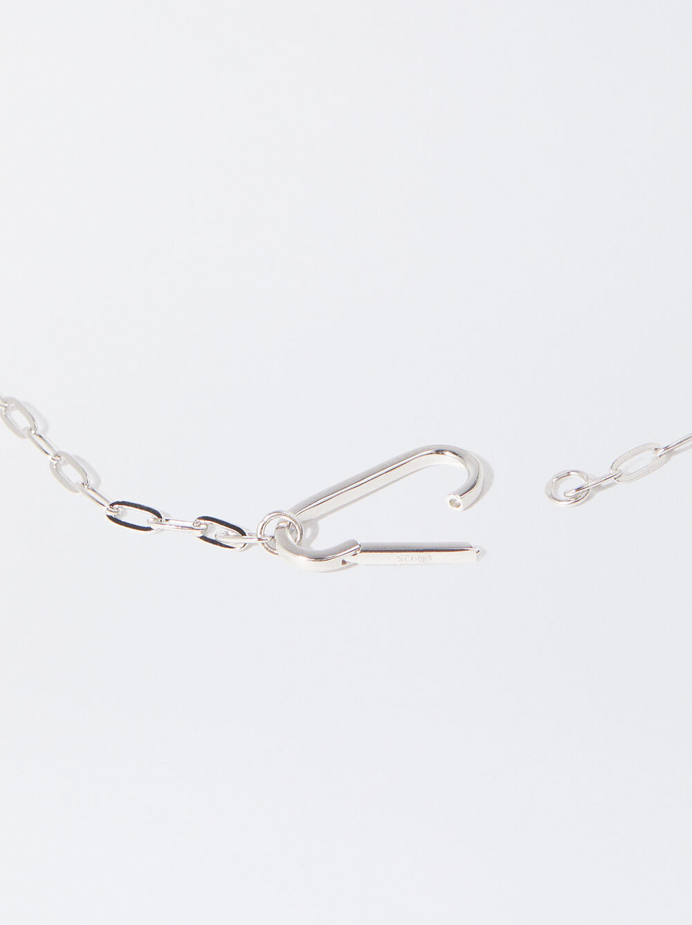 925 Silver Personalised Chain Necklace With Opening