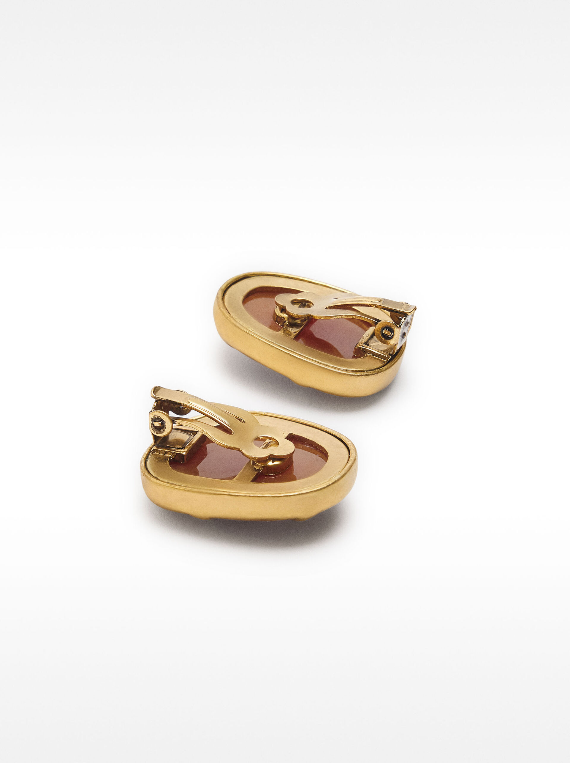 Pendientes geométricos dorados image number 3.0