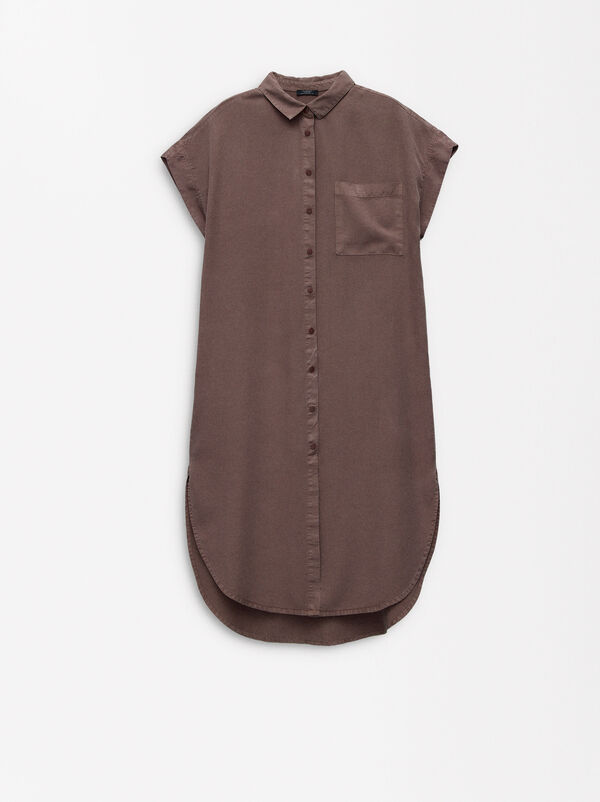Lyocell shirt dress