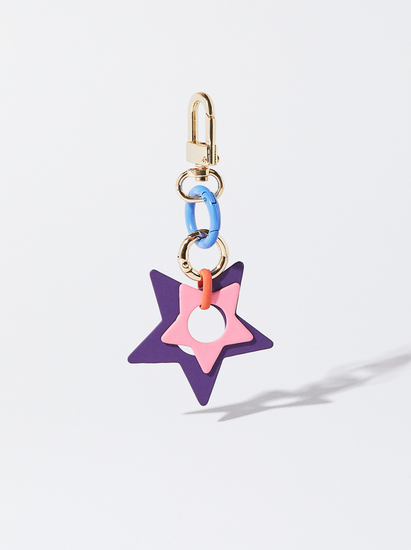 Star Key Chain, Multicolor, hi-res