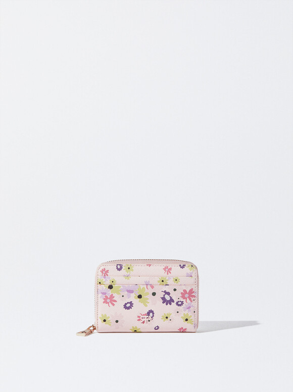 Floral Print Purse, Multicolor, hi-res