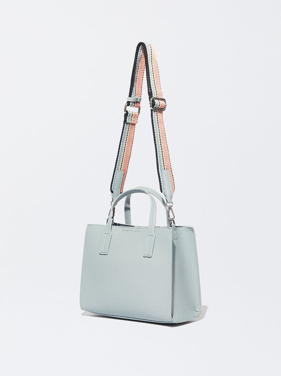 Sac Tote Avec Intérieur Amovible, Bleu, hi-res