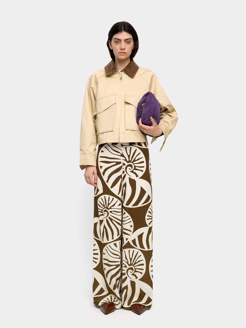 Printed trousers