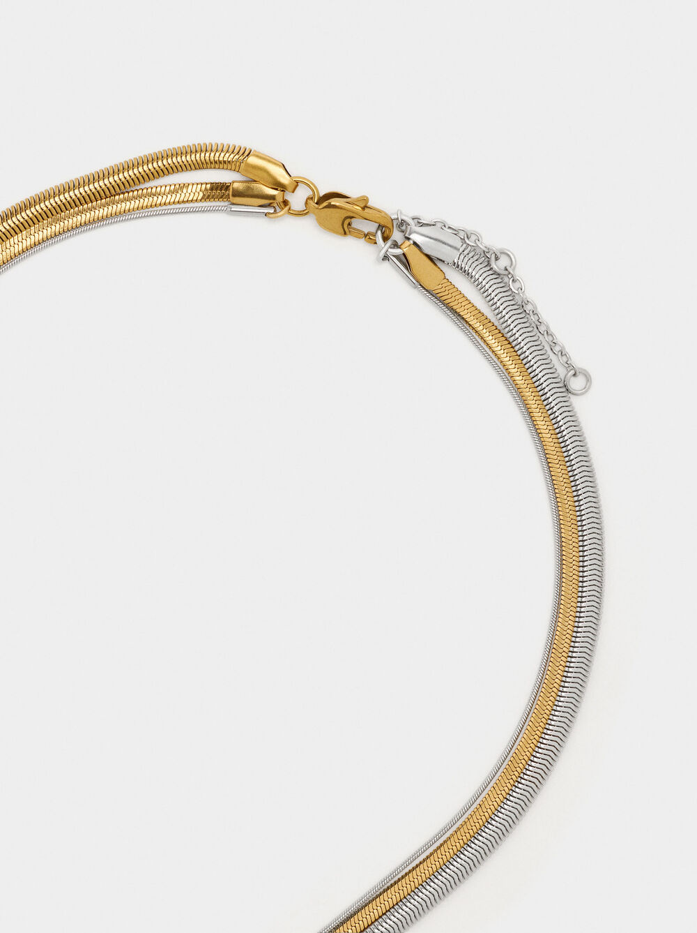 Bicolor set of necklaces – stainless steel