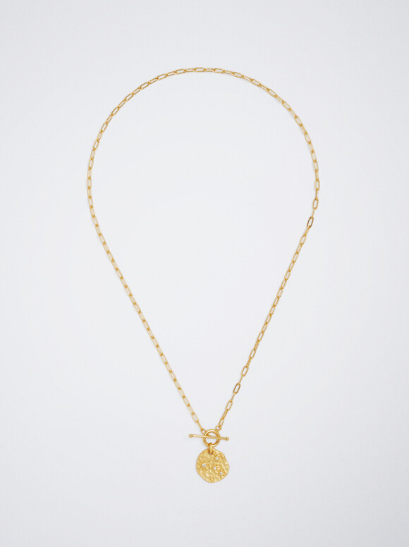 Collier En Argent 925 Avec Zircone, Doré, hi-res