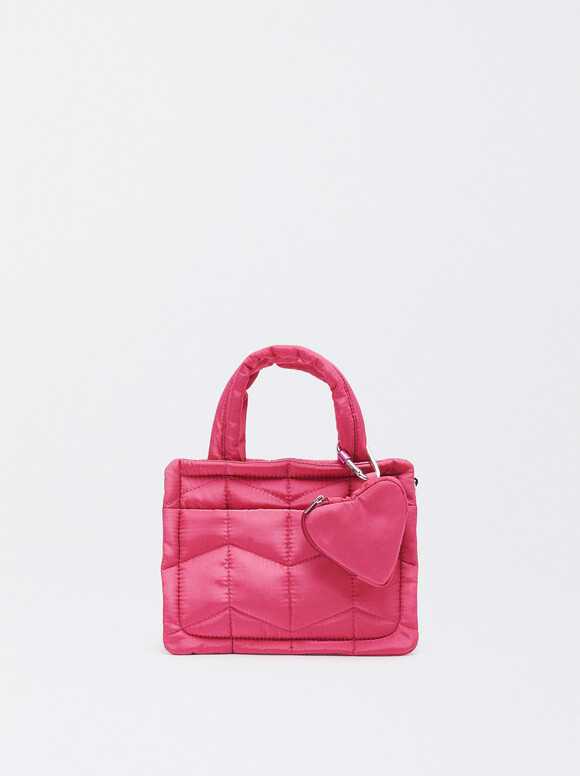 Nylon Tote Bag, Pink, hi-res