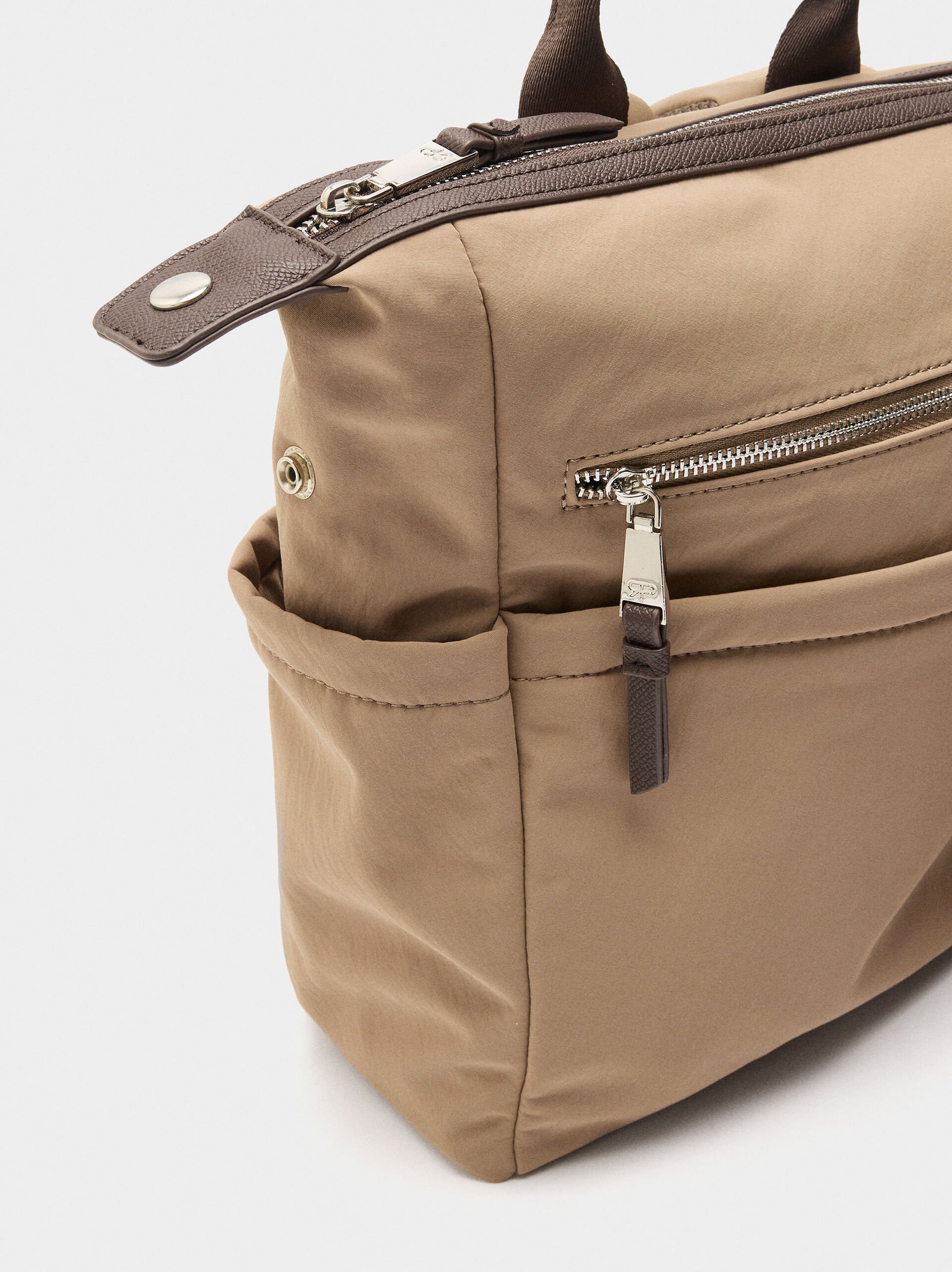 Nylon laptop backpack 13" image number 1.0