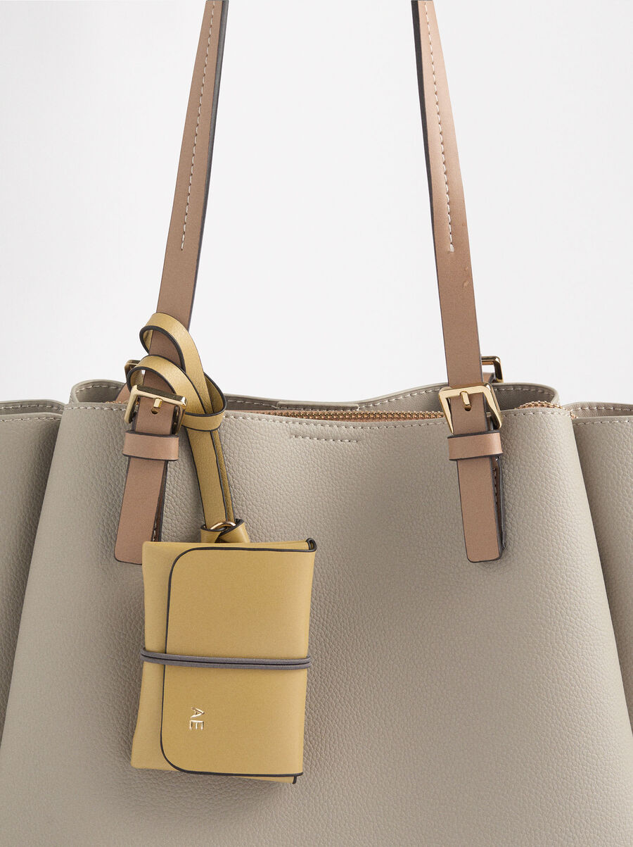 Borsa tote con texture