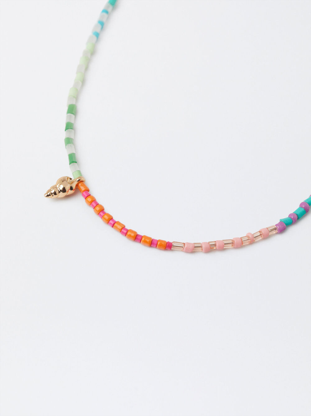Collier Multicolore Avec Perles Fantaisie
