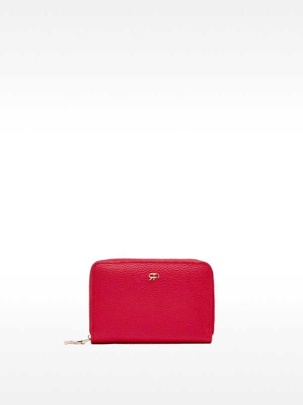 Wallet with zipper