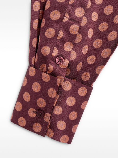 Camisa estampada satinada