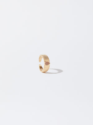 Goldener Ring Mit Emaille image number 2.0