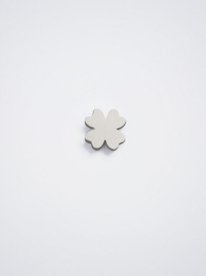 Online Exclusive - Stainless Steel Charm With Shamrock