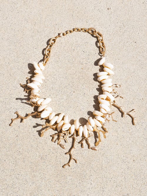 Golden Coral Necklace