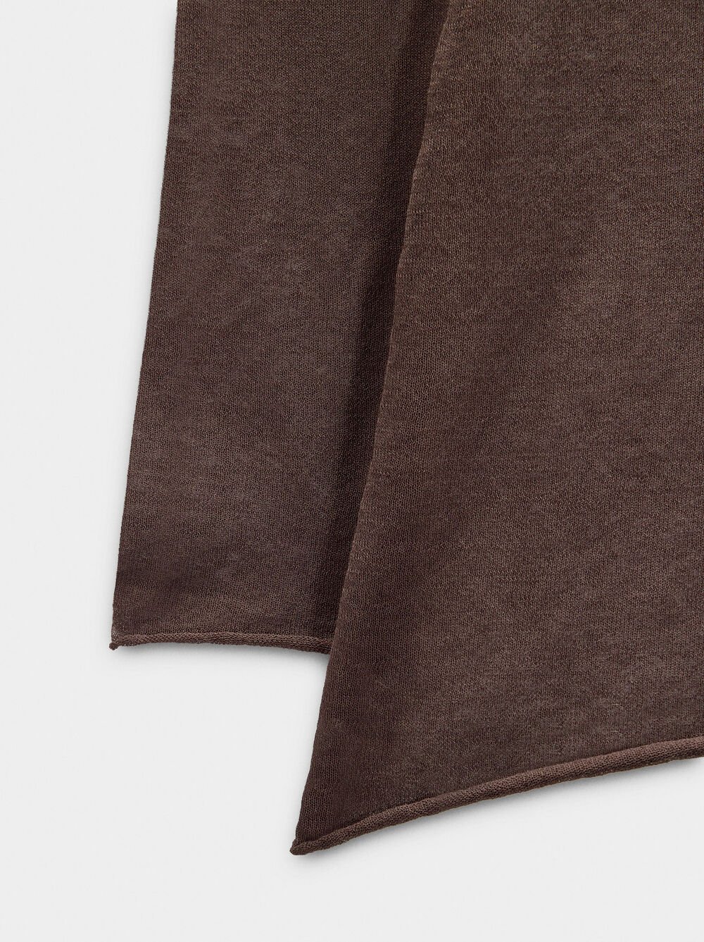 Knit sweater with high neck