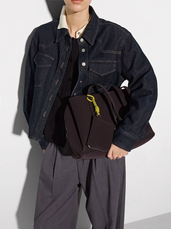 Soft texture shopper bag