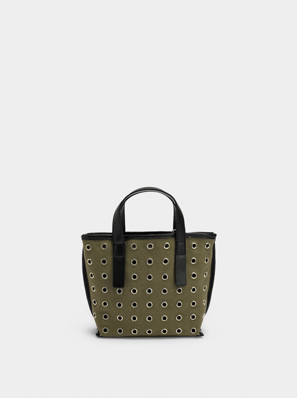 Tote-Tasche mit Nieten und Innentasche