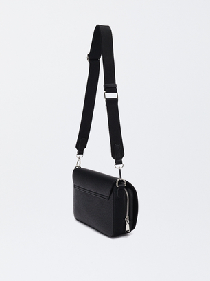 Personalized Shoulder Bag, Black, hi-res