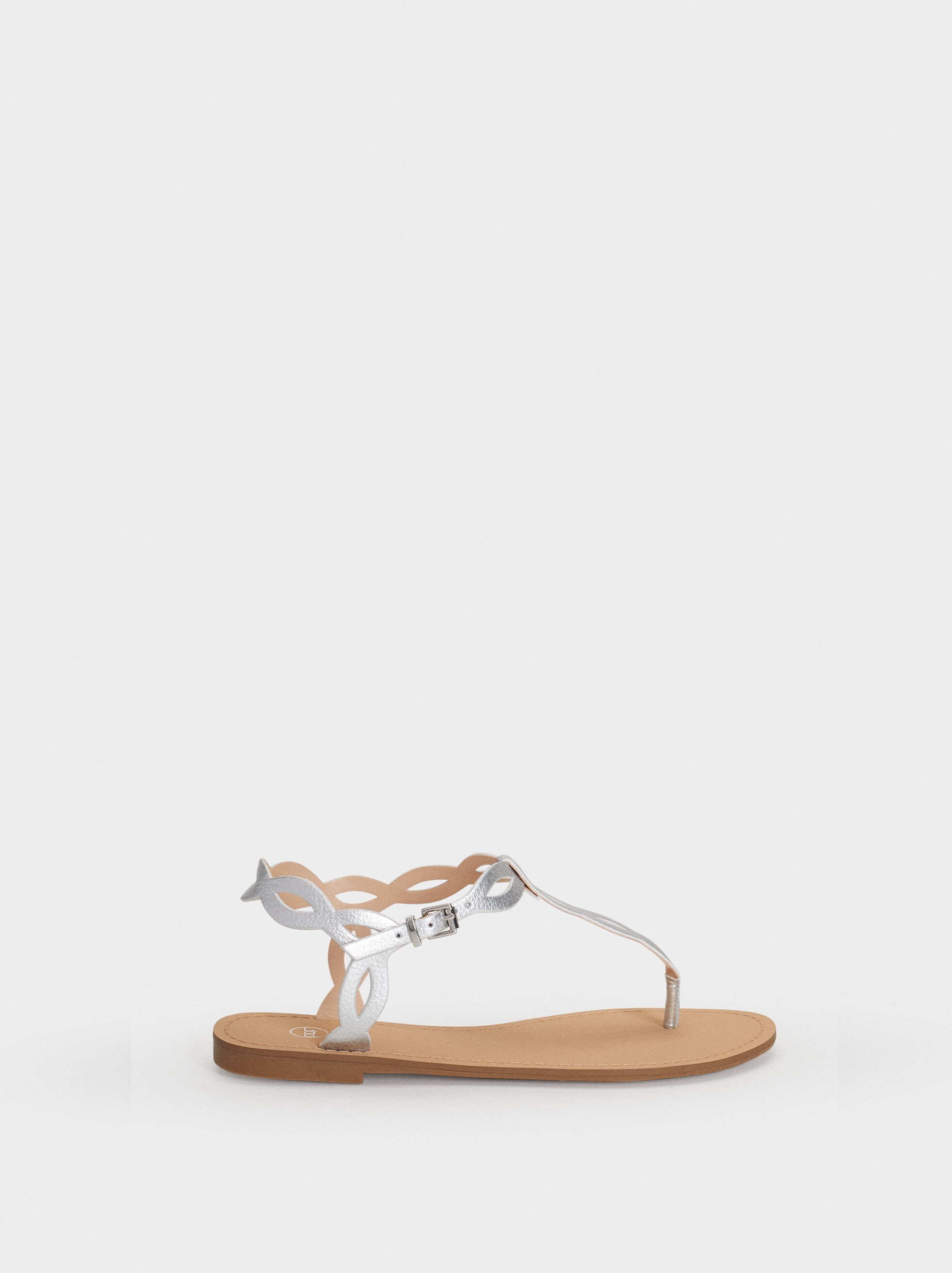 Flat Strappy Sandals - Golden - Woman 