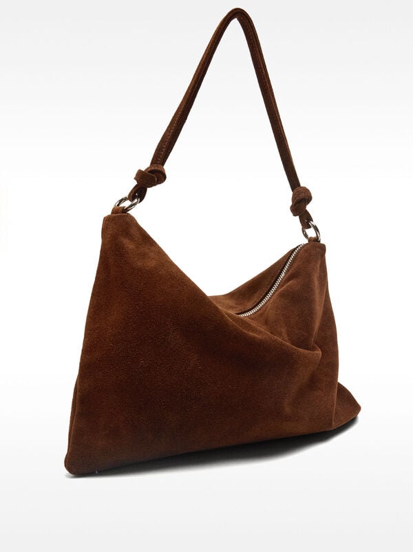Leather shoulder bag
