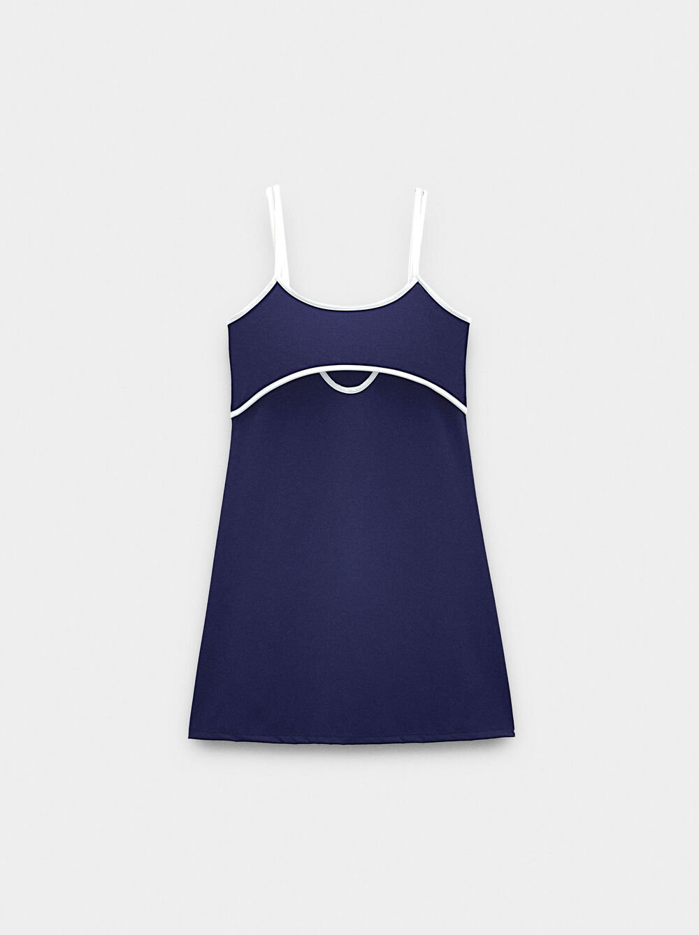 Padel dress with contrast piping