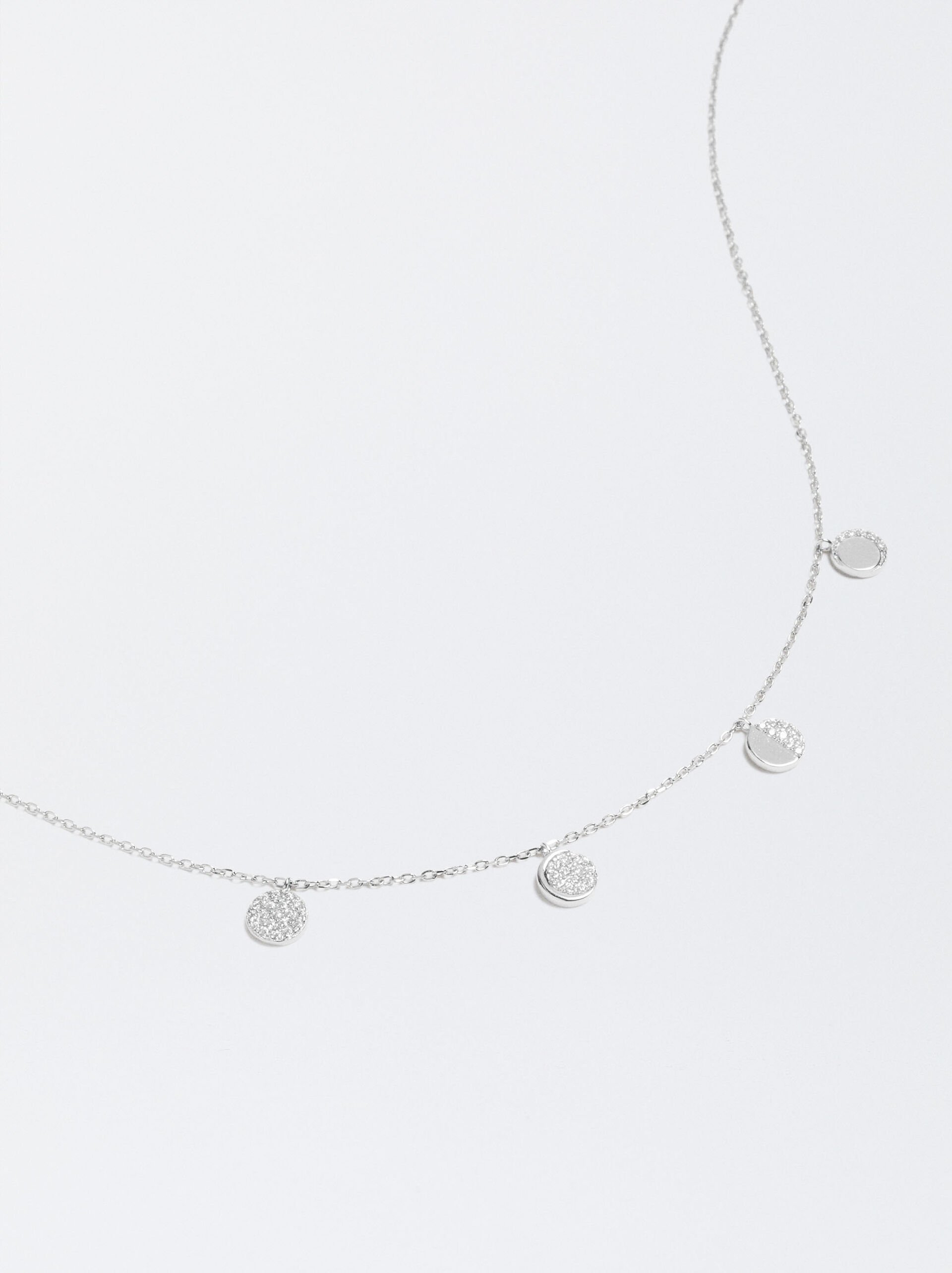 925 silver necklace with zirconia image number 2.0