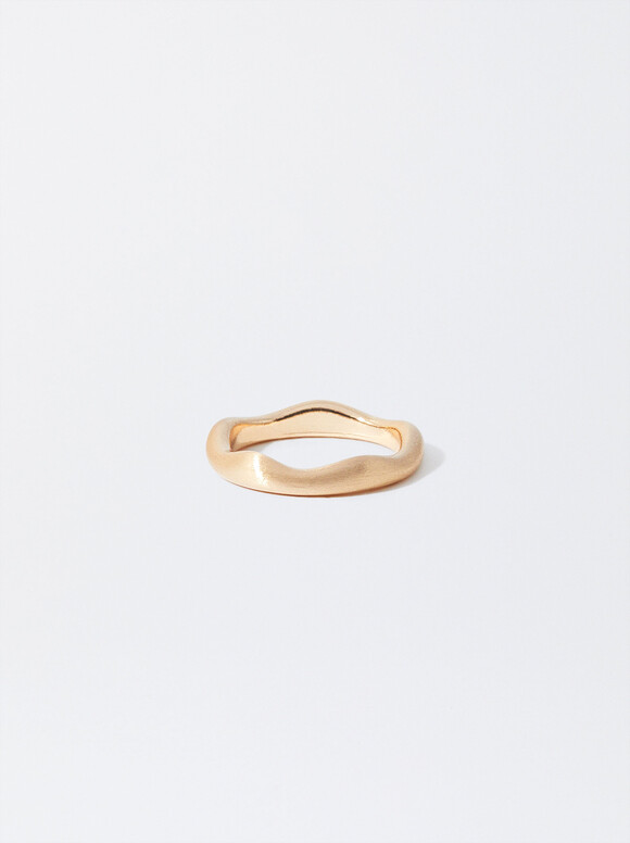 Irregular Golden Ring, Golden, hi-res