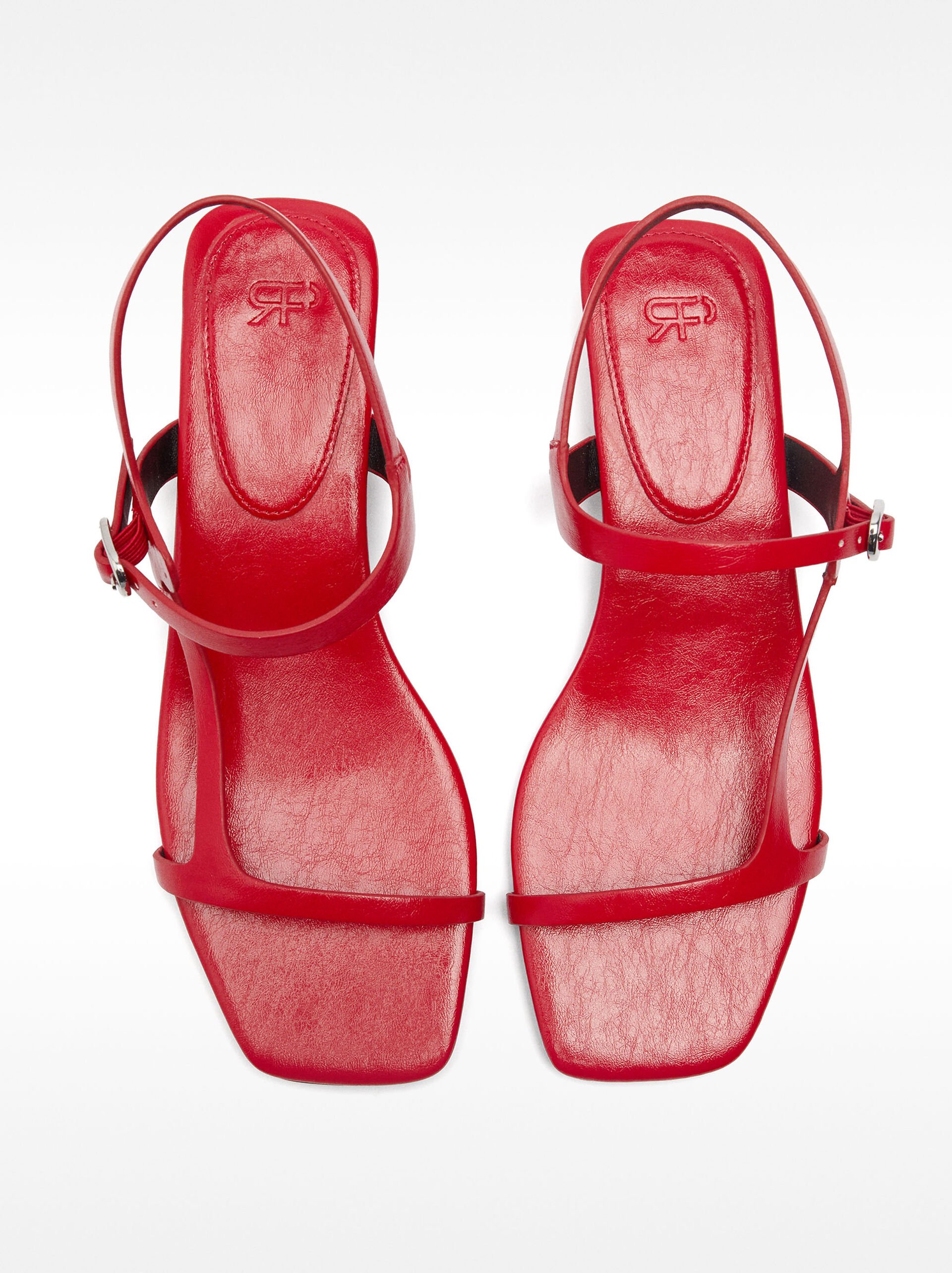 Heeled sandals with thin straps image number 0.0