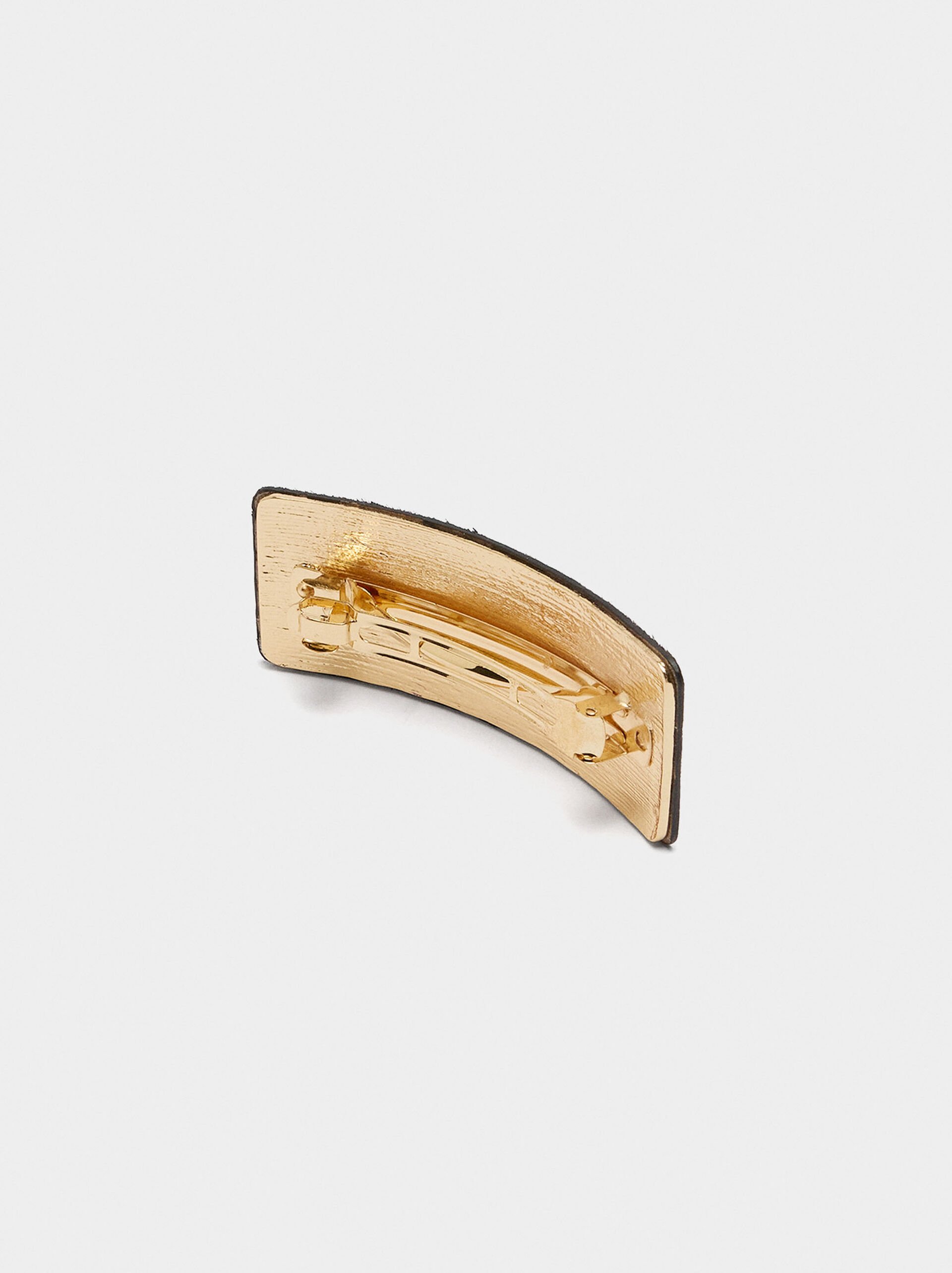 French clip with leather image number 3.0